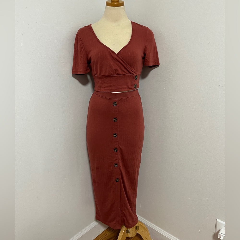 SHEIN 2pc skirt set